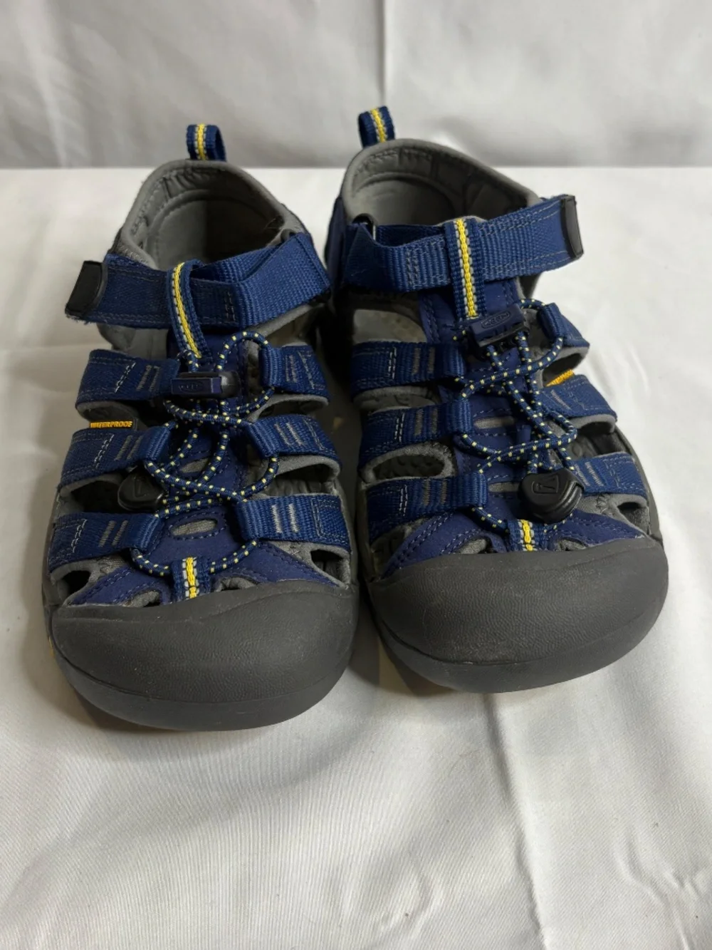 KEEN Kids Newport H2 Blue/Gray Sport Sandals Closed Toe Water Shoes Size 3 US